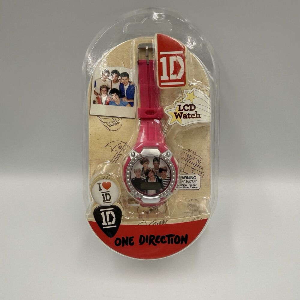 One Direction 2013 LCD Watch Pink Sealed New 1D Harry Liam Zayn Louis Niall - Picture 3 of 10